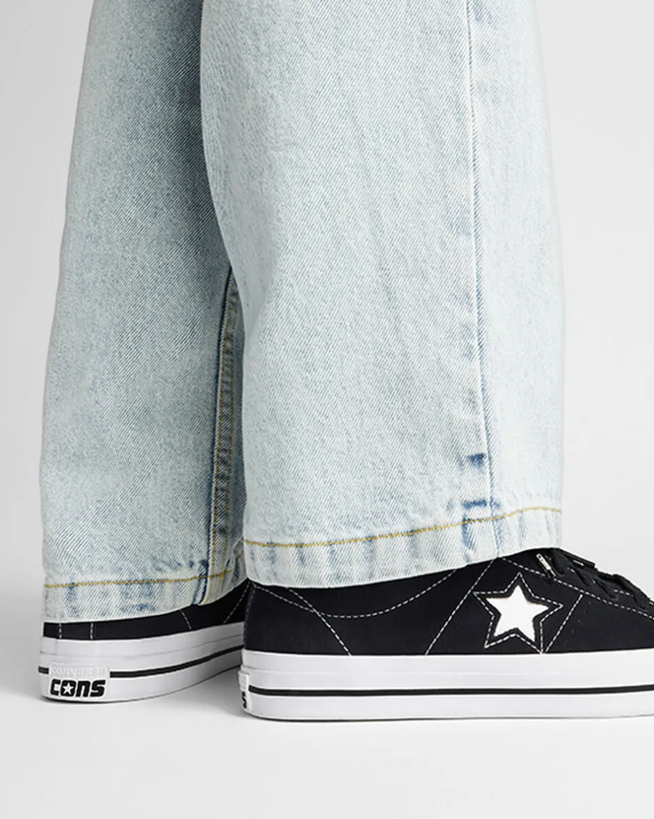 Converse One Star|One Star<CONS One Star Pro Suede Nero/Nero/Bianco