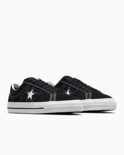 Converse One Star|One Star<CONS One Star Pro Suede Nero/Nero/Bianco