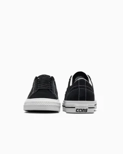 Converse One Star|One Star<CONS One Star Pro Suede Nero/Nero/Bianco