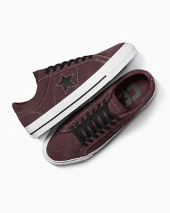 Converse One Star|One Star<CONS One Star Pro Suede Marrone intenso/Nero/Bianco