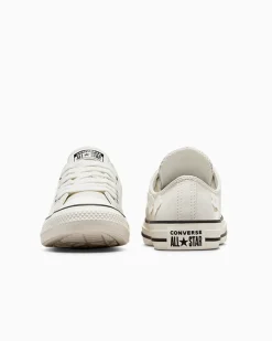 Converse Modelli Bassi|Chuck Taylor All Star<Chuck Taylor All Star Leather 3D Flowers Bianco vintage/Egret/Nero