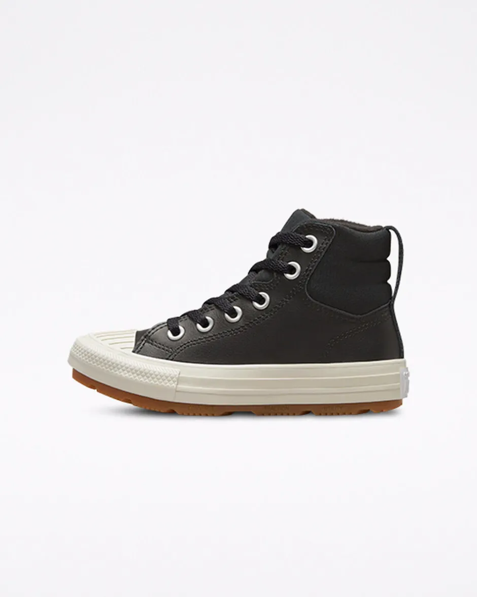 Converse Ragazzi (Età 8-12 Anni)|Ragazzo<Color Leather Chuck Taylor All Star Berkshire Boot Nero/Nero/Stucco beige