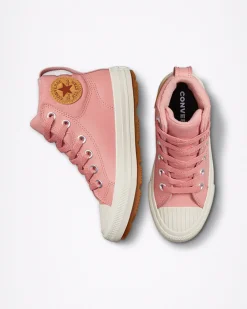 Converse Ragazzi (Età 8-12 Anni)|Ragazzo<Color Leather Chuck Taylor All Star Berkshire Boot Rosa ruggine/Rosa ruggine/Stucco beige