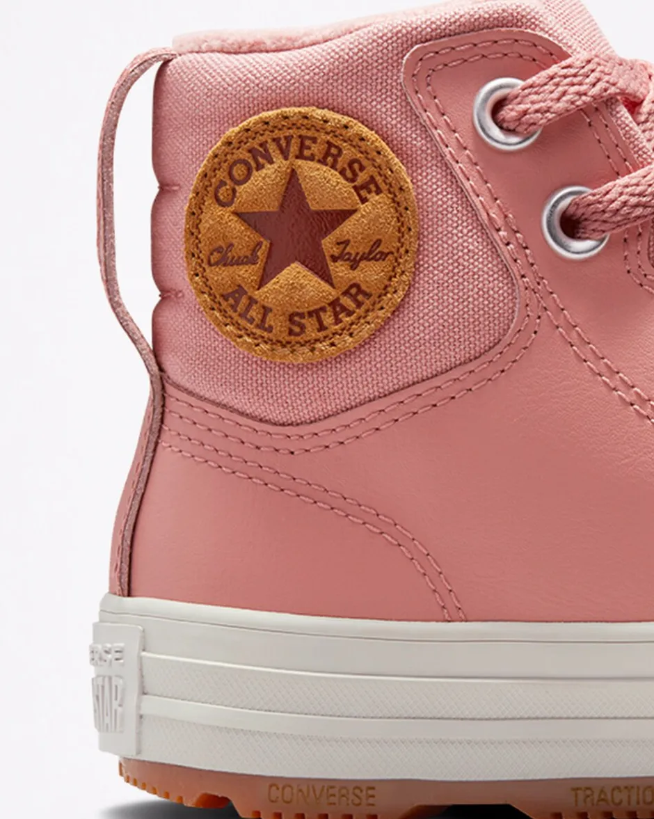 Converse Ragazzi (Età 8-12 Anni)|Ragazzo<Color Leather Chuck Taylor All Star Berkshire Boot Rosa ruggine/Rosa ruggine/Stucco beige