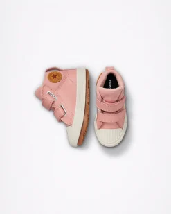 Converse Neonati E Bimbi Piccoli (Età 0-4 Anni)|Bambini (Età 4-8 Anni)<Color Leather Easy-On Chuck Taylor All Star Berkshire Boot Rosa ruggine/Rosa ruggine/Stucco beige