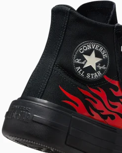 Converse Modelli Alti|Modelli Bassi<Cruise Flames white glitter