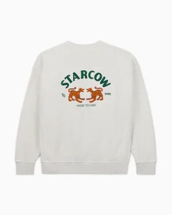 Converse Giacche E Felpe|Maglie E T-Shirt<Gold Standard Collection x Starcow Crew Neck Sweatshirt Light Grey Heather