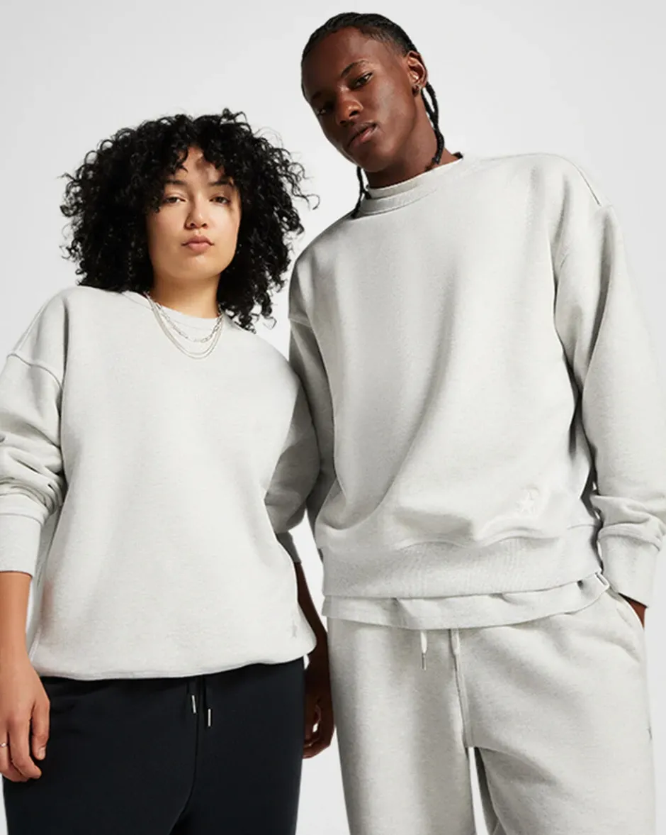 Converse Maglie E T-Shirt|Giacche E Felpe<Gold Standard Crew Sweatshirt Grigio melange chiaro