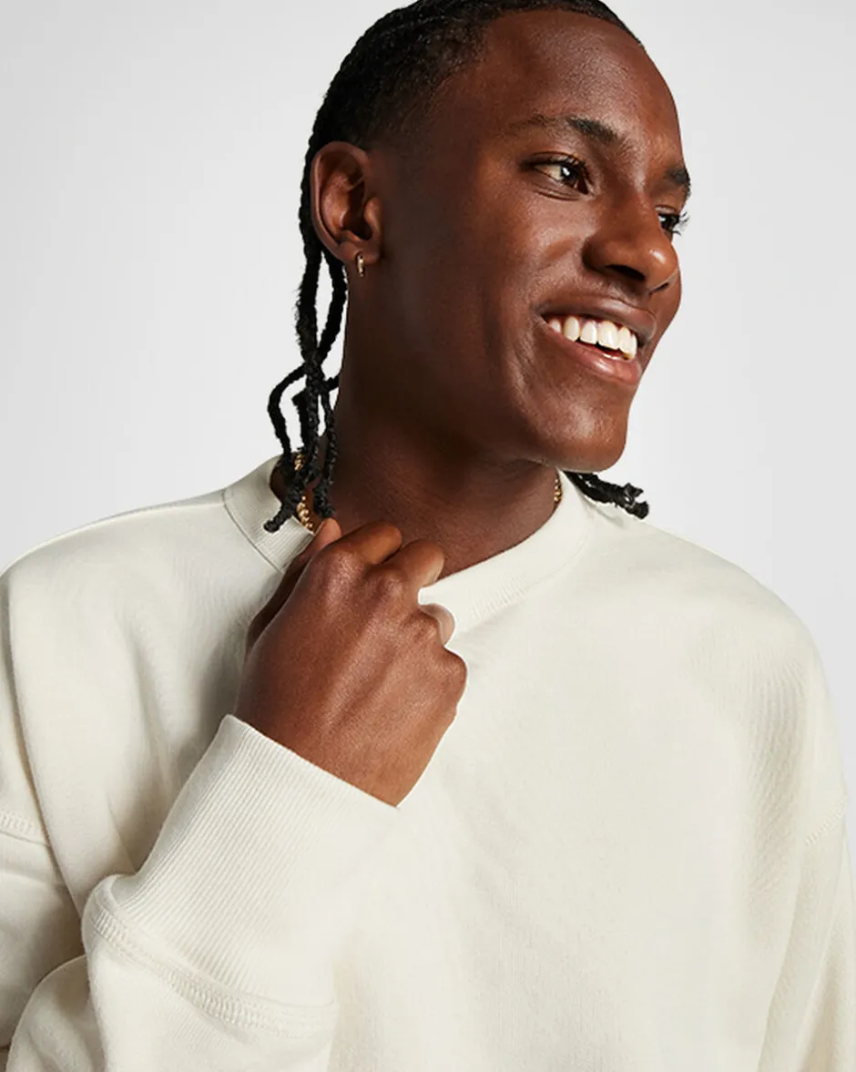 Converse Maglie E T-Shirt|Giacche E Felpe<Gold Standard Crew Sweatshirt Converse Egret