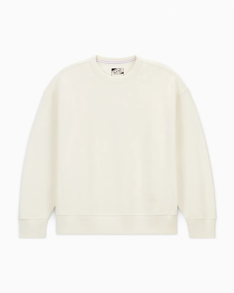 Converse Maglie E T-Shirt|Giacche E Felpe<Gold Standard Crew Sweatshirt Converse Egret