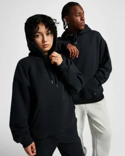Converse Maglie E T-Shirt|Giacche E Felpe<Gold Standard Loose Fit Pullover Hoodie Converse Black