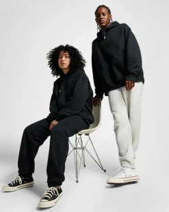 Converse Maglie E T-Shirt|Giacche E Felpe<Gold Standard Loose Fit Pullover Hoodie Converse Black