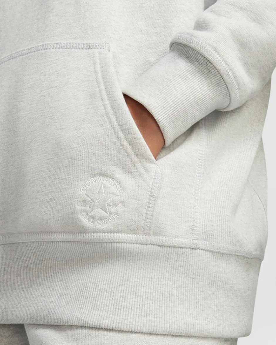 Converse Maglie E T-Shirt|Giacche E Felpe<Gold Standard Loose Fit Pullover Hoodie Grigio melange chiaro