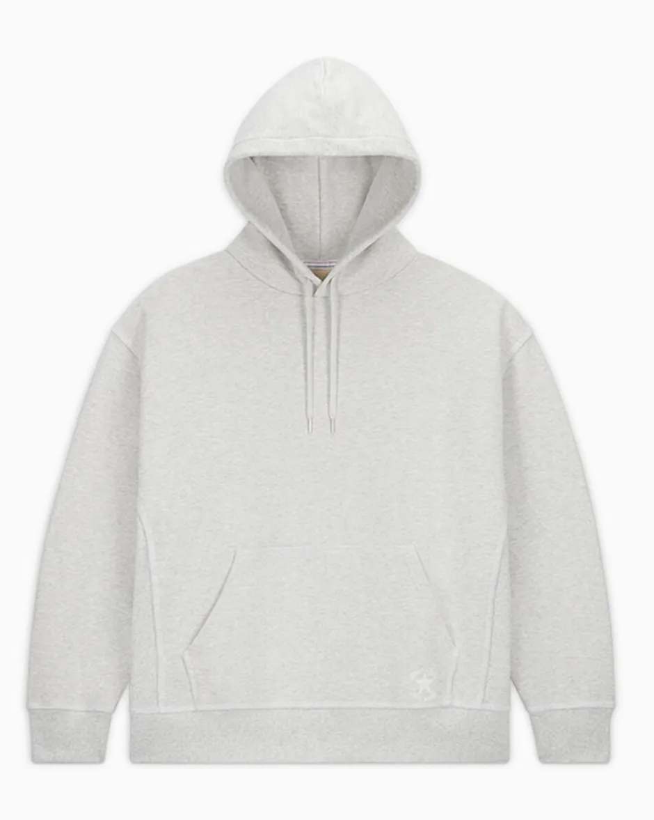 Converse Maglie E T-Shirt|Giacche E Felpe<Gold Standard Loose Fit Pullover Hoodie Grigio melange chiaro