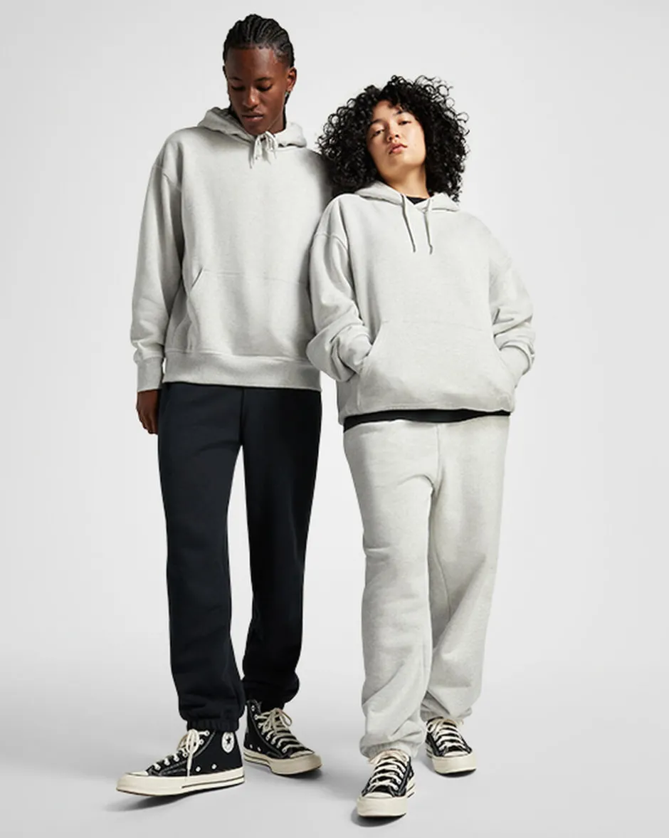 Converse Maglie E T-Shirt|Giacche E Felpe<Gold Standard Loose Fit Pullover Hoodie Grigio melange chiaro