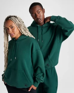 Converse Maglie E T-Shirt|Giacche E Felpe<Gold Standard Loose Fit Pullover Hoodie Green Envy