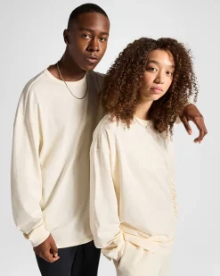 Converse Maglie E T-Shirt|Maglie E T-Shirt<Gold Standard Long Sleeve T-Shirt Converse Egret