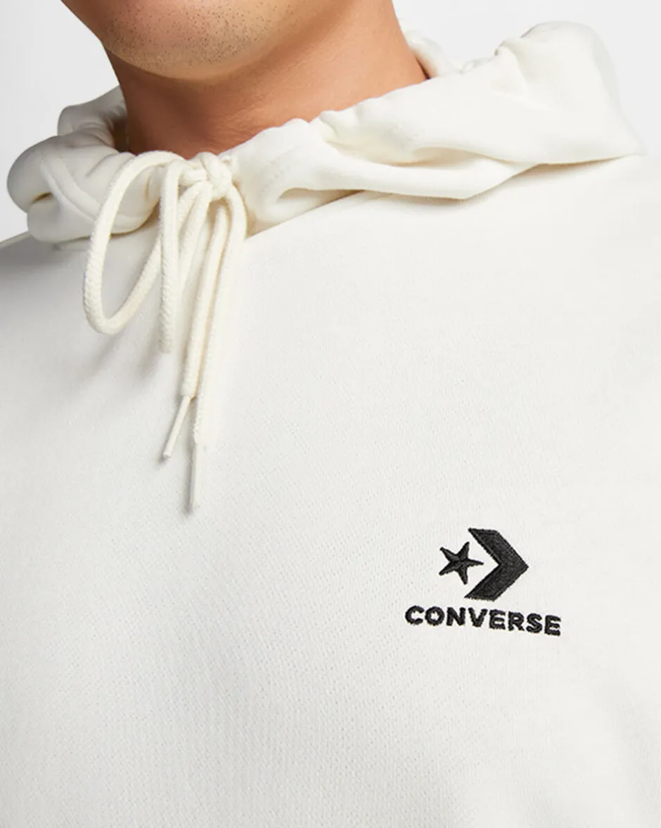 Converse Maglie E T-Shirt|Giacche E Felpe<Go-To Embroidered Star Chevron Standard Fit Pullover Hoodie Egret