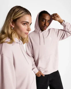 Converse Maglie E T-Shirt|Giacche E Felpe<Go-To Embroidered Star Chevron Standard Fit Pullover Hoodie Blush Hush