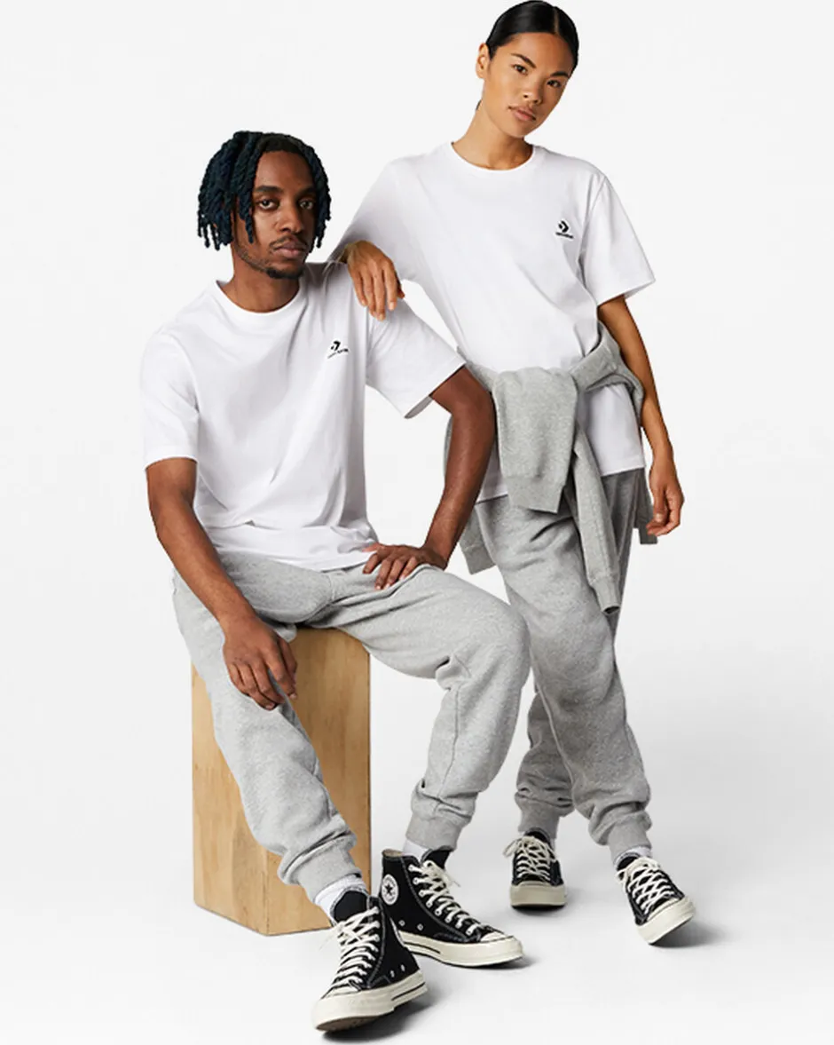 Converse Maglie E T-Shirt<Go-To Embroidered Star Chevron Standard Fit T-Shirt Bianco