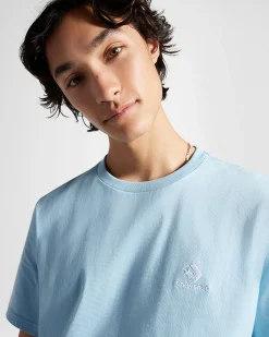 Converse Maglie E T-Shirt<Go-To Embroidered Star Chevron Standard Fit T-Shirt Blu cielo
