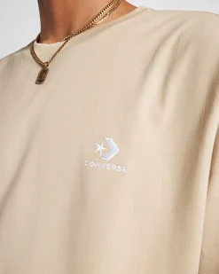 Converse Maglie E T-Shirt<Go-To Embroidered Star Chevron Standard Fit T-Shirt Nutty Granola
