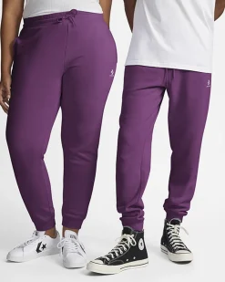 Converse Pantaloni E Shorts<Go-To Embroidered Star Chevron Standard Fit Fleece Sweatpant Quantum Violet