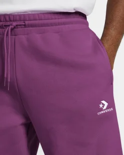 Converse Pantaloni E Shorts<Go-To Embroidered Star Chevron Standard Fit Fleece Sweatpant Quantum Violet