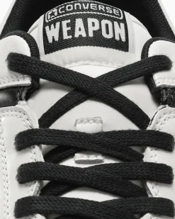 Converse Modelli Bassi|Modelli Bassi<Weapon Leather Bianco vintage/Nero