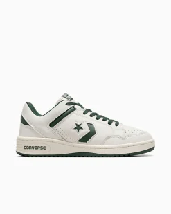 Converse Modelli Bassi<Weapon Leather Verde invidia/Bianco vintage