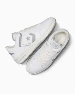 Converse Modelli Bassi|Modelli Bassi<Weapon Leather Bianco/Zona grigia/Bianco vintage