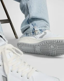 Converse Modelli Bassi|Modelli Bassi<Weapon Leather Bianco/Zona grigia/Bianco vintage