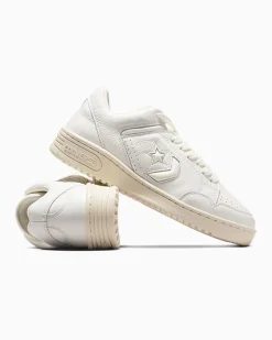 Converse Modelli Bassi|Modelli Bassi<Weapon Mono Leather Bianco vintage/Avorio naturale