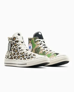 Converse Modelli Alti<x Brain Dead Chuck 70 Egret/Nero/Multi
