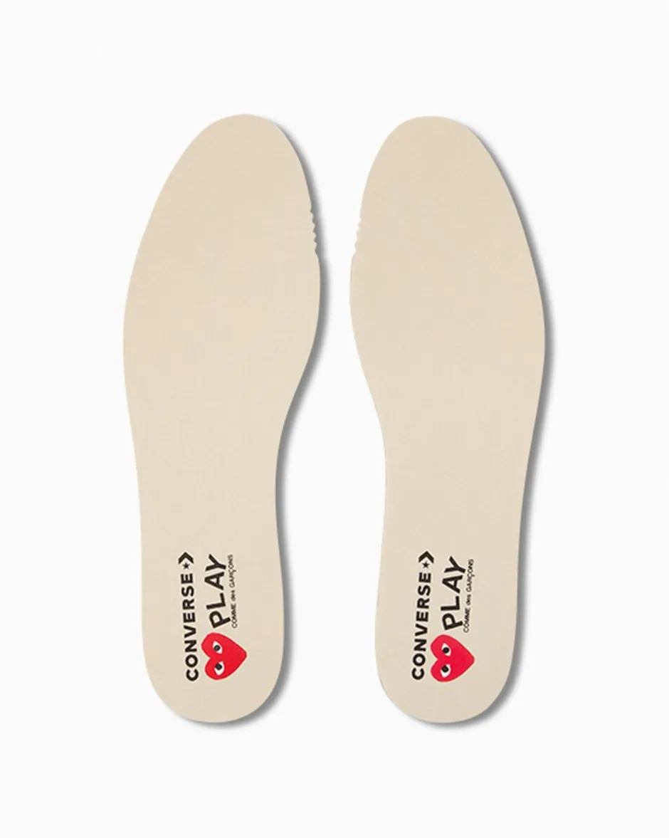 Converse Modelli Alti|Modelli Alti<x Comme des Garçons PLAY Chuck 70 Bianco latte/Bianco/High Risk Red