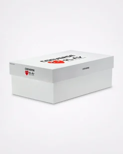 Converse Modelli Alti|Modelli Alti<x Comme des Garçons PLAY Chuck 70 Bianco latte/Bianco/High Risk Red