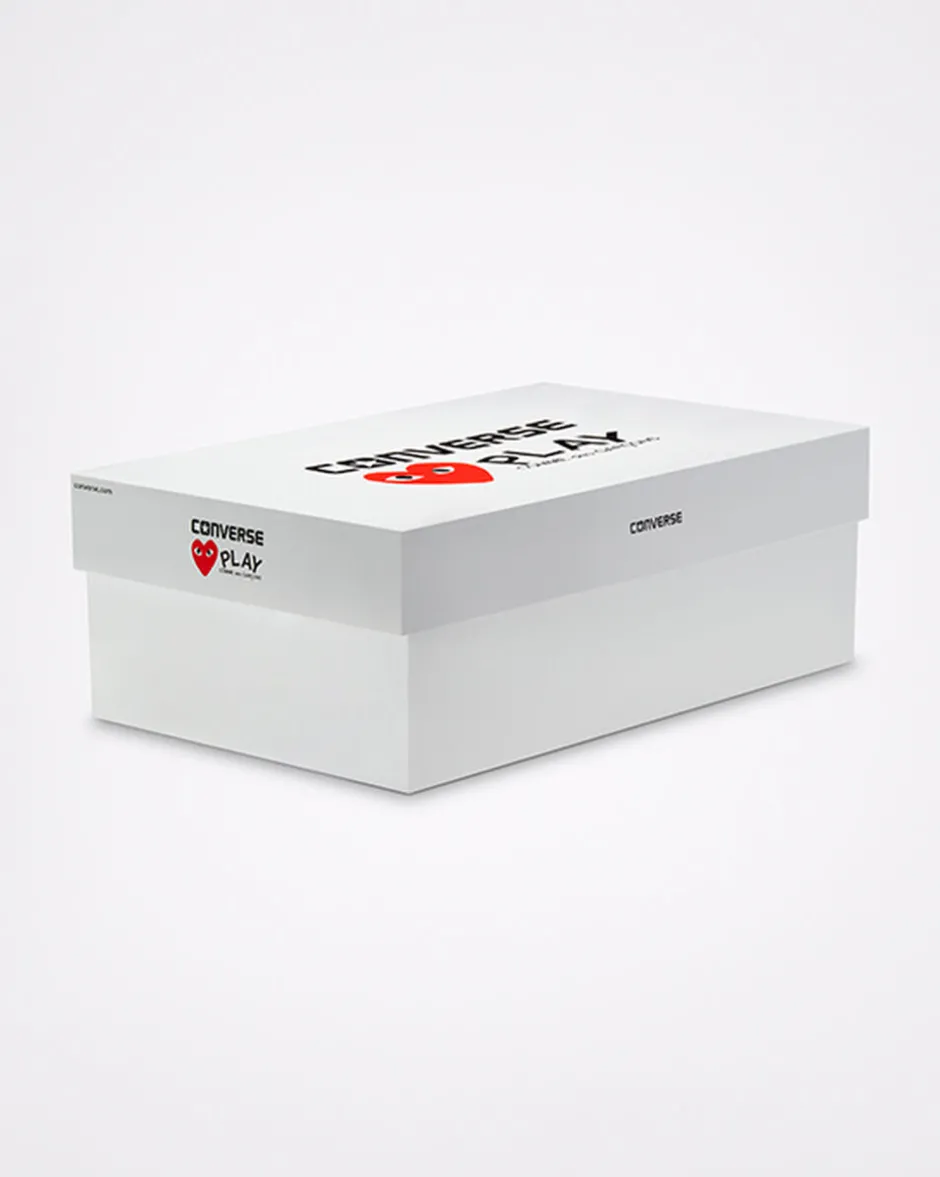 Converse Modelli Alti|Modelli Alti<x Comme des Garçons PLAY Chuck 70 Bianco latte/Bianco/High Risk Red