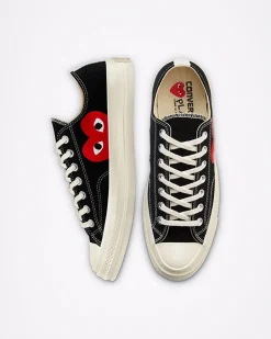 Converse Modelli Bassi|Modelli Bassi<x Comme des Garçons PLAY Chuck 70 Nero/Bianco/High Risk Red