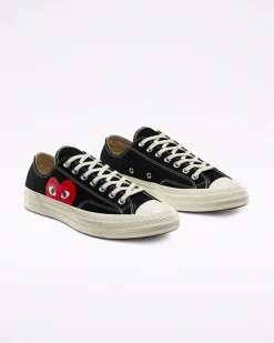 Converse Modelli Bassi|Modelli Bassi<x Comme des Garçons PLAY Chuck 70 Nero/Bianco/High Risk Red