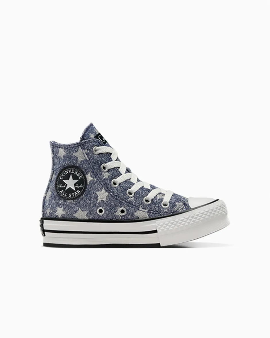 Converse Bambini (Età 4-8 Anni)|Guida Alle Misure Per Bambini<x Coraline Chuck Taylor All Star EVA Lift Platform Mirtilli freschi/Nero