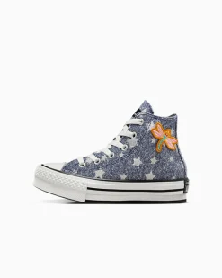 Converse Bambini (Età 4-8 Anni)|Guida Alle Misure Per Bambini<x Coraline Chuck Taylor All Star EVA Lift Platform Mirtilli freschi/Nero