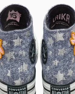 Converse Bambini (Età 4-8 Anni)|Guida Alle Misure Per Bambini<x Coraline Chuck Taylor All Star EVA Lift Platform Mirtilli freschi/Nero