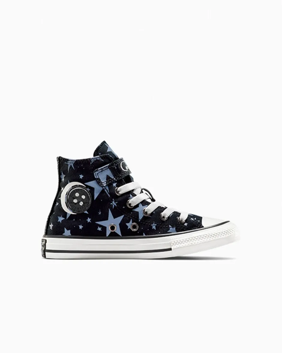 Converse Bambini (Età 4-8 Anni)|Guida Alle Misure Per Bambini<x Coraline Chuck Taylor All Star Easy On Nero/Rosa loto/Thunder Glaze