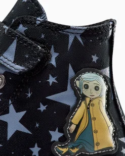 Converse Bambini (Età 4-8 Anni)|Guida Alle Misure Per Bambini<x Coraline Chuck Taylor All Star Easy On Nero/Rosa loto/Thunder Glaze