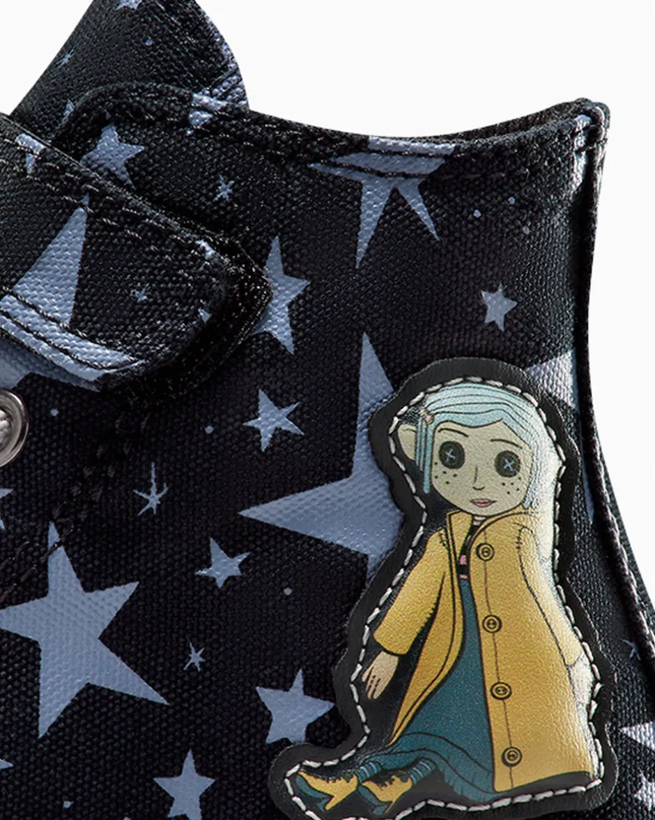 Converse Bambini (Età 4-8 Anni)|Guida Alle Misure Per Bambini<x Coraline Chuck Taylor All Star Easy On Nero/Rosa loto/Thunder Glaze