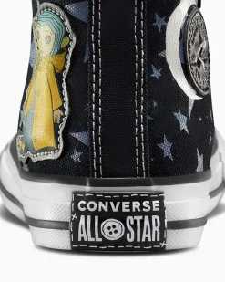 Converse Bambini (Età 4-8 Anni)|Guida Alle Misure Per Bambini<x Coraline Chuck Taylor All Star Easy On Nero/Rosa loto/Thunder Glaze