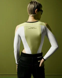 Converse Maglie E T-Shirt<x Feng Chen Wang Top Giallo lime chiaro/Bianco