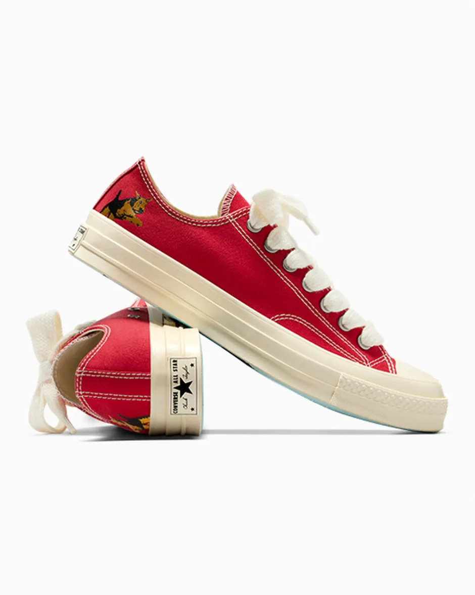 Converse Modelli Bassi<x GOLF le FLEUR* Darryl Chuck 70 Salsa/Antique White/Black
