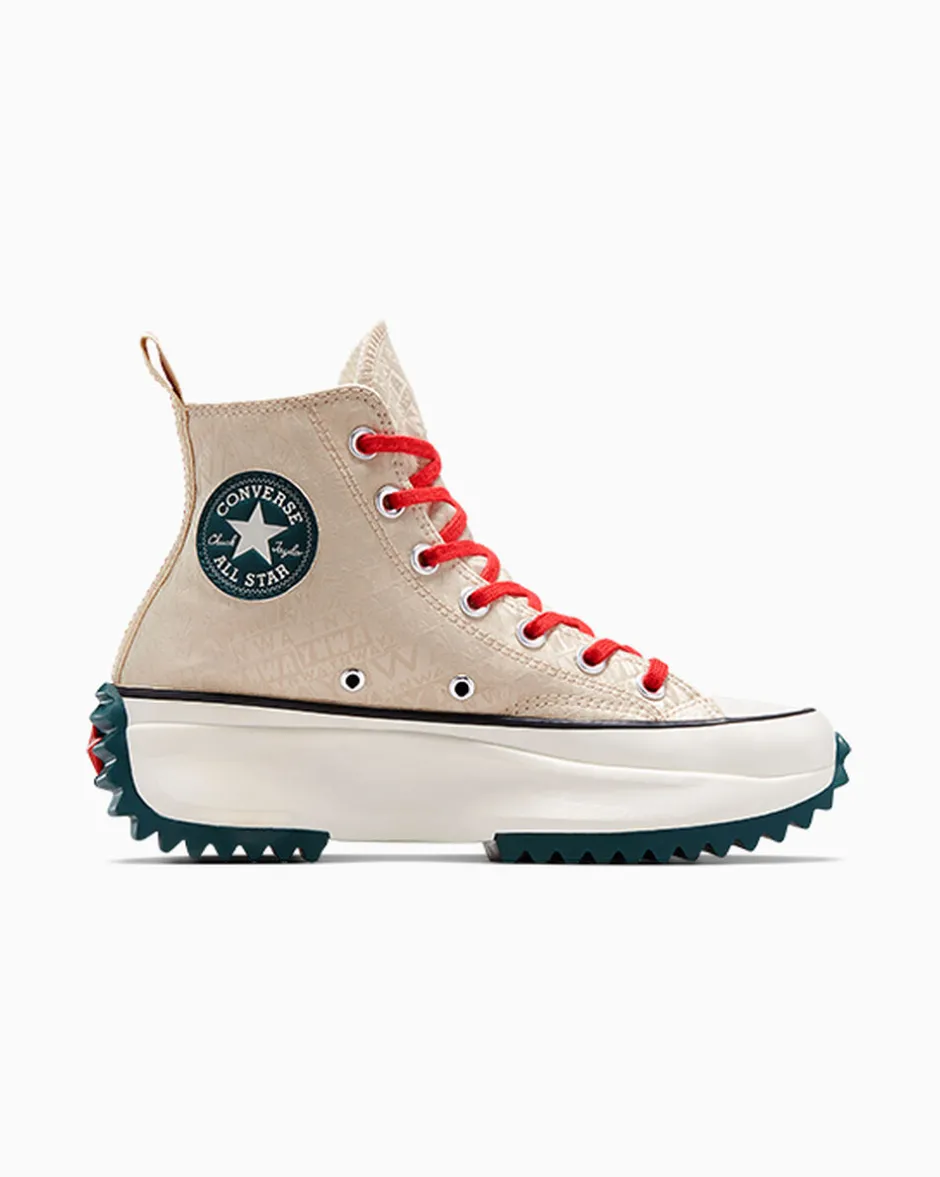 Converse Modelli Alti|Modelli Con Platform<x LFC Run Star Hike Platform Oat Milk/Egret/Rainforest