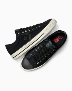 Converse Modelli Bassi|Modelli Bassi<x Liverpool FC Star Player 76 Nero/Egret/Verde foresta